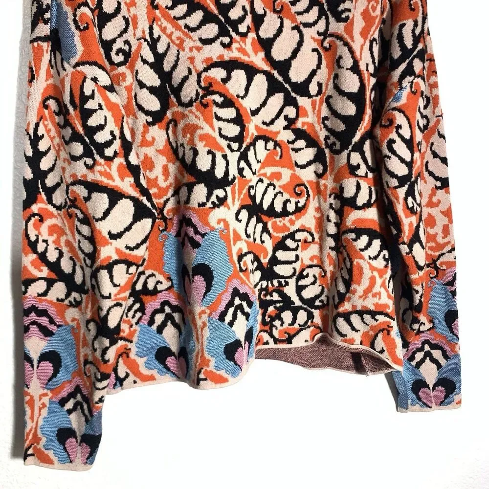 Anthropologie Maeve Mock Neck Multi-Pattern Oversized Sweater Size Small Women’s - Picture 4 of 15